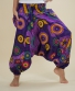 Dětské kalhoty Aladin – fialové s kolečky