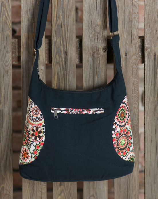 Kabelka Katta - černo bílá