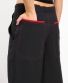 Kalhoty Lace - černé s červenou