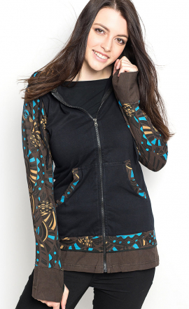 Mikina Apač - hnědá