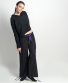 Kalhoty Lace - černé s fialovou