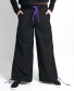 Kalhoty Lace - černé s fialovou