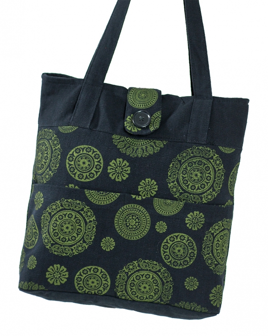 Kabelka Mandala – černá