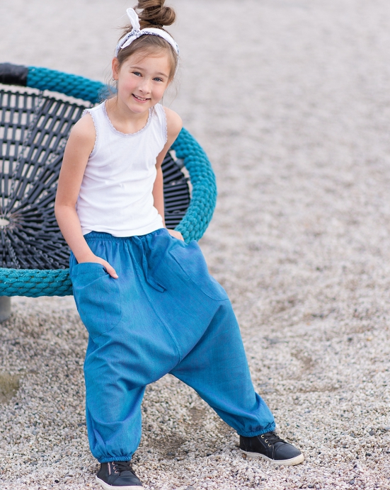 Dětské kalhoty Aladin – modré