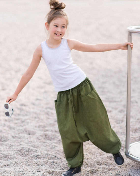 Dětské kalhoty Aladin – khaki Dětské kalhoty Aladin – khaki