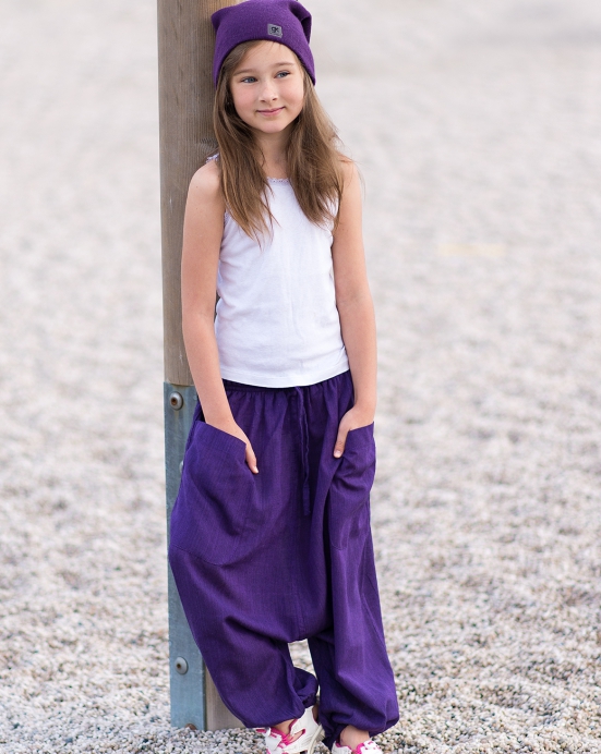 Dětské kalhoty Aladin – fialové