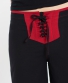 Kalhoty Bela - černé s červenou