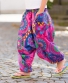 Dětské kalhoty Aladin – tyrkysovo růžové