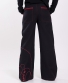 Kalhoty Lily - černé s červenou