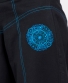 Kalhoty Steady s mandala výšivkou – černé s modrou mandalou