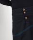 Kalhoty Steady s mandala výšivkou – černé s modrou mandalou