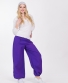 Kalhoty Steady s potiskem vzadu — fialová s bílou