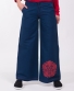Kalhoty Rosie - tmavě modrá s červenou