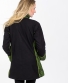 Zimní kabát Tenzin – černá se zelenou