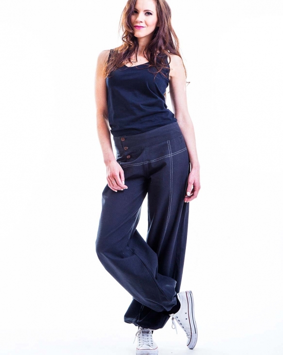 Kalhoty Steady Basic – černé Kalhoty Steady Basic – černé