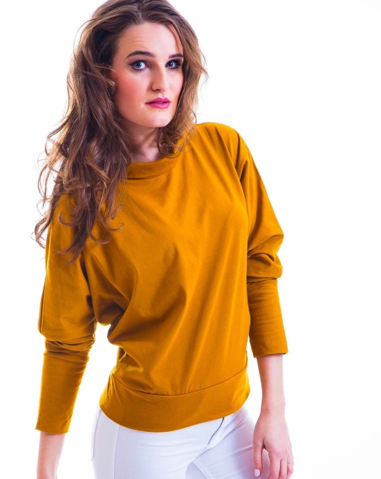 Mikina Basic – hořčicová Mikina Basic – hořčicová