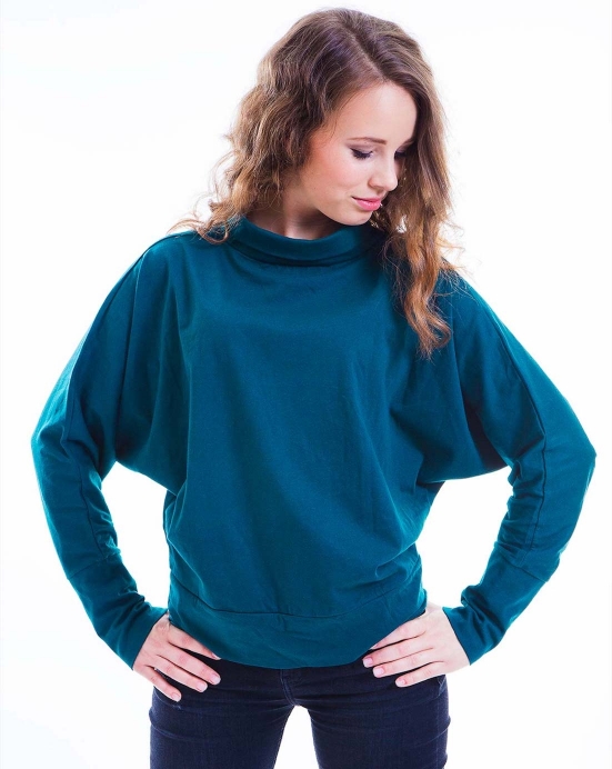 Mikina Basic – lahvově zelená Mikina Basic – lahvově zelená
