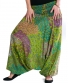 Kalhoty / šaty Aladin – zelená paví oka s tyrkysovou