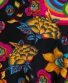 Kalhoty / šaty Aladin – černé s barevnými mandalami