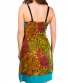 Šaty Garmee – azurové s barevným vzorem