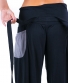 Kalhoty Mavis – černé s šedými kapsami