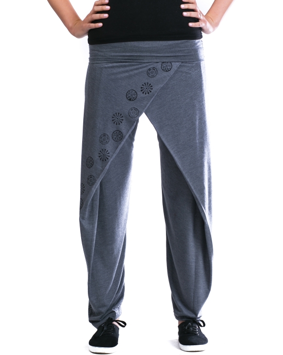 Kalhoty Joppa s mandalou – šedé