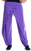 Kalhoty Joppa s mandalou – fialové
