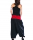 Kalhoty Mandala – černé s červenou