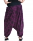 Kalhoty Mandala – fialové s černou