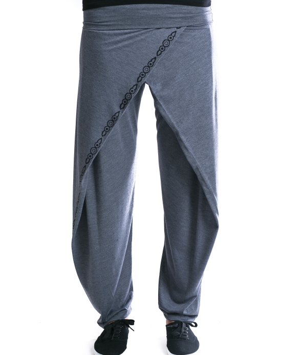 Kalhoty Joppa se vzorem – šedé