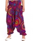 Dětské kalhoty Aladin – fialové s barevnými puntíky