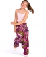 Dětské kalhoty Aladin – fialové s růžovou