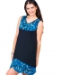 Šaty Laxmi – černé s modrou