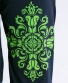 Kalhoty Wapp – černé se zelenou