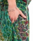 Kalhoty Aladin – zelené paví vzory