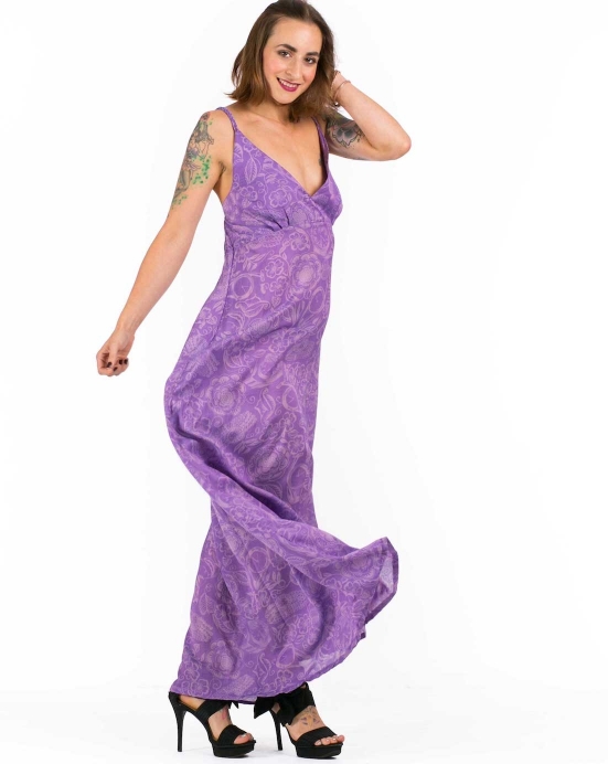 Maxi šaty Lynn – fialové