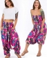Kalhoty Aladin – růžové květy