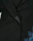 Kabát Yoshi – černý s bílou/petrolejovou mandalou