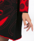 Šaty Chaya – černé s červenou