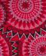 Kabelka Azera – červená s bílou výšivkou