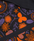 Batůžek Flower – černý s oranžovou