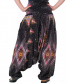 Kalhoty Aladin 3v1 – černé s barevnými vzory