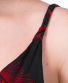 Maxi šaty Lynn – černé s červenými kolečky