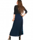 Zavinovací dlouhá sukně Nepu – temně modrá