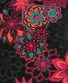 Šaty Lalita – černé s květinami