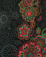 Šaty Merita – černé s barevnými mandalami