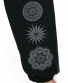 Kalhoty Thao Komfort – černé s ornamenty
