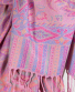 Maxi šál Pashi – světle růžový s ornamenty