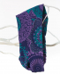 Textilní čelenka Thao – fialová s mandalami