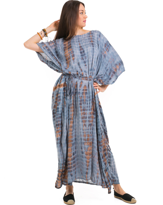 Kaftan Happy – stříbřitě šedý Kaftan Happy – stříbřitě šedý